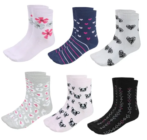TupTam Freizeitsocken TupTam Kinder Socken Bunt Gemustert 6er Pack für Mädchen und Jungen