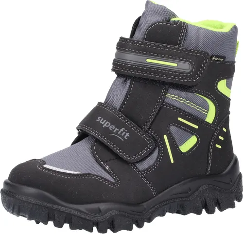 Superfit HUSKY Allwetterstiefel für Jungen, Gr. 27, Schwarz - Wanderschuhe für kalte Tage: Die veganen superfit Boots HUSKY bieten Wärme und Komfort, ideal für aktive Kinder, die bei jedem Wetter draußen spielen.