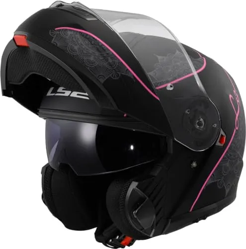 LS2 Strobe II Lux Klapphelm in pink von LS2