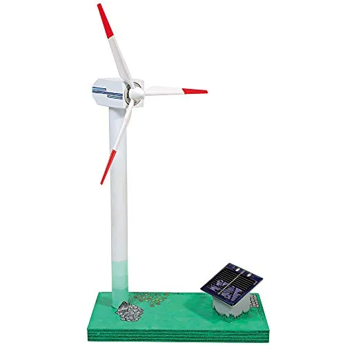 matches21 HOME & HOBBY Windgenerator DIY Holz Bastelset für Kinder ab 12 Jahren mit Solarantrieb