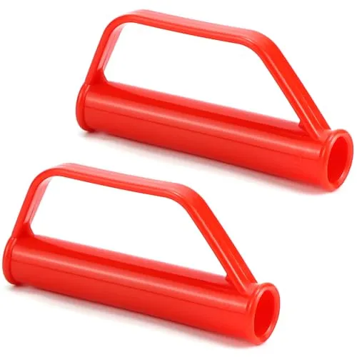 QWORK® 2 Stück Sicherheitsgriffe für Sackkarren - Materialtransporter mit ergonomischem Design und Anstoßschutz für mehr Sicherheit beim Transport. Ideal für häufige Nutzung im Lager oder auf der Baustelle.