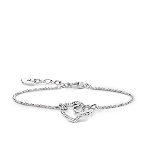 Thomas Sabo Damen Armband Forever Together Herz 925er Sterlingsilber - Armband für Damen aus 925er Sterlingsilber, einzigartiges Herzdesign, perfektes Geschenk für besondere Anlässe wie Geburtstag oder Valentinstag.