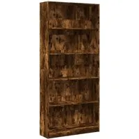 vidaXL Bücherregal mit Stauraum - Büro-Bücherregale mit langlebigem Holzwerkstoff, ideal für Wohnzimmer oder Büro – viel Platz für Bücher, Deko und mehr!