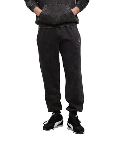 PUMA Essentials Elevated Relaxed Wash Jogginghose Herren - Herren-Stoffhose in relaxed fit, ideal für Fitness und Laufen. Bequemes Tragegefühl und sportlicher Stil für den perfekten Alltagslook.