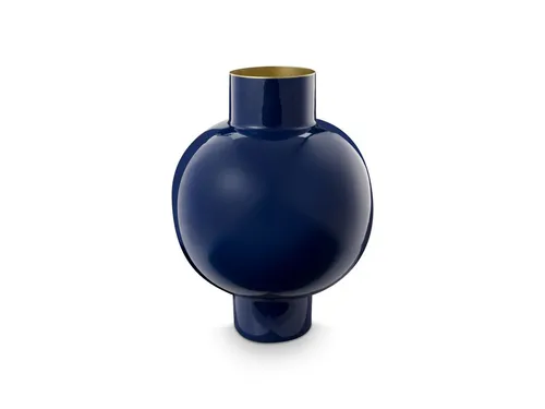 Pip Studio Vase Metall groß Royal Blue 31,5x42cm in blau von Pip Studio