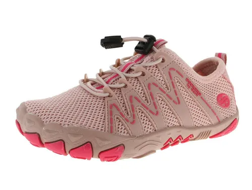 Barfußschuh für Outdoor - Dockers Sneaker in Rosa, Gr. 35 - Sneaker aus Textil und Synthetik, ideal für natürliche Bewegungsfreiheit und Komfort beim Outdoor-Aktivitäten.