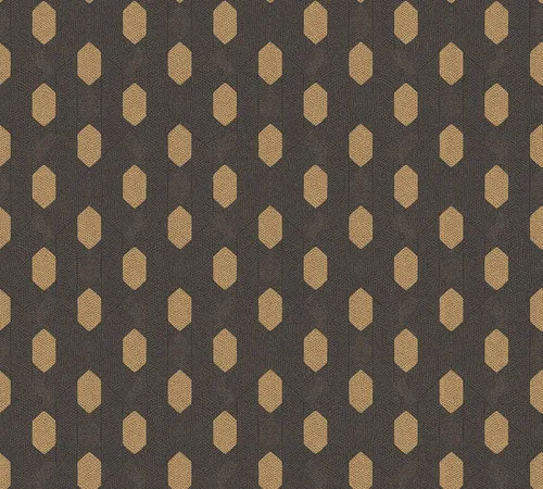 Bricoflor Vliestapete Art Deco in Braun und Gold - Dekorative Tapeten mit elegantem geometrischem Muster, ideal für ein stilvolles Ambiente im Schlafzimmer, dank hochwertiger Materialien und einfacher Anbringung.