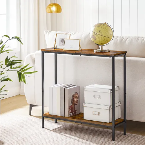 HOOBRO Schmal Konsolentisch mit Ablage 75x22x75 cm von HOOBRO