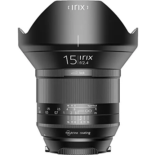 Irix Ultraweitwinkelobjektiv Blackstone 15mm f2,4 für Canon EF - Hochwertiges Weitwinkelobjektiv für Vollformat, ideal für Landschafts- und Architekturfotografie. Optimierter Fokusring und spritzwassergeschützt für perfekte Aufnahmen bei jedem Wetter.