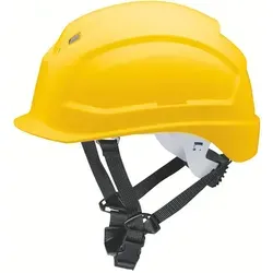 uvex Schutzhelm pheos S-KR gelb - Kopfschutz mit hoher Sichtbarkeit, ideal für Baustellen und Outdoor-Arbeiten, bietet optimalen Schutz und Komfort.