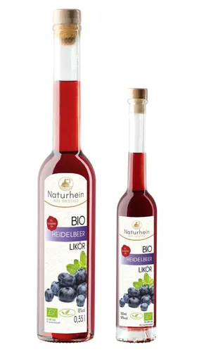 Heidelbeer Likör Heidelbeerlikör Blaubeere Heidelbeersaft Bio NatuRhein