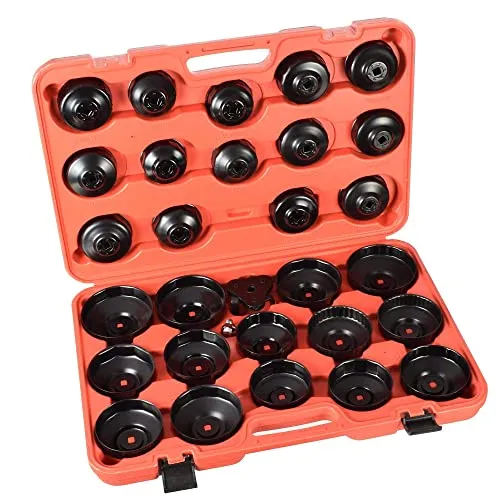 Kastor 3/8' Ölfilterschlüssel-Satz 30-tlg. Ölfilterwechsel Werkzeug Universal