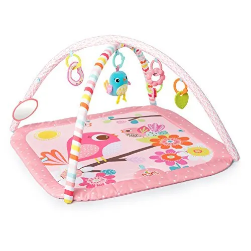 Bright Starts, Birds and Blooms, Spieldecke mit Spielbogen, 4 Melodien, babysich