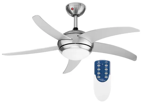 Tristar LED Deckenventilator mit Timerfunktion, Fernbedienung & wechselbarem Licht, Ø 112cm - Vielseitiger Deckenventilator mit integrierter Beleuchtung – ideal für angenehme Frische und Licht. Mit 3 Geschwindigkeitsstufen und einem praktischen Timer für individuelle Nutzung. Stilvolles Design, leise im Betrieb.