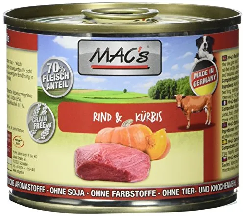 Mac's Rind & Kürbis, 6er Pack (6 x 200 g)