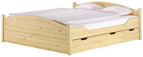 ERST-HOLZ Bett Klassisches Holzbett 180x200 Kiefer massiv von Erst-Holz