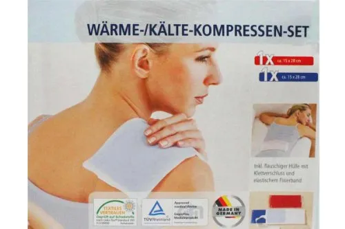 Sensiplast Wärme/Kälte Kompressen Set - Effektive Linderung bei Schmerzen - Kälte- & Wärmekompressen zur Behandlung von Schmerzen & Fieber, ideal bei Verspannungen und Verletzungen, wiederverwendbar und einfach anzuwenden mit Thermoelastischer Gelfüllung.