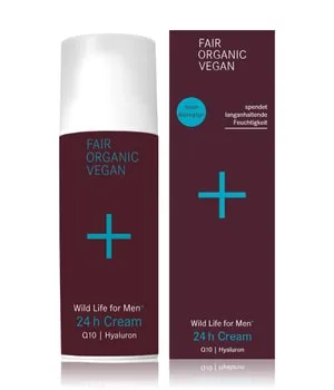 i+m Naturkosmetik Wild Life for Men* 24hr Cream - Tagescreme für Männer mit Q10, Hyaluron und Aloe Vera für intensive Feuchtigkeit und revitalisierende Pflege. Schützt und beruhigt trockene Gesichtshaut mit natürlichen Bio-Extrakten.