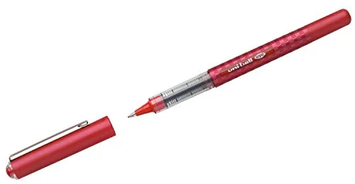 Faber-Castell uni-ball 148176 - Tintenroller uni-ball Eye Design, 0,4 mm, rot, 1 Stück