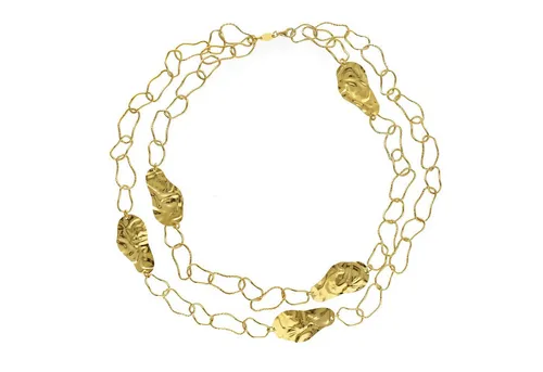 Victoria Cruz Kette ohne Anhänger Connect in Goldfarben - Elegante Halskette aus hochwertigem Sterlingsilber, 80 cm lang, mit glänzender Optik und sicherem Karabinerverschluss – perfekt für jeden Anlass.