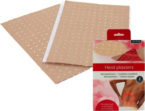 Riyashop Wärmepflaster 10 Stück - 18x12 cm mit Cayennepfeffer - Praktische Wärmepflaster in der Größe 18x12 cm, ideal für gezielte Wärmeanwendung. Einfach in der Handhabung und perfekt für den täglichen Einsatz.