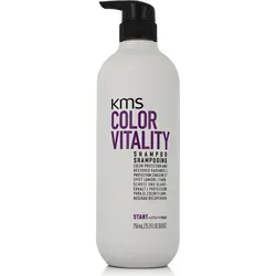 KMS Colorvitality Shampoo 750 ml mit Pumpe - Shampoo für alle Haartypen, schützt die Haarfarbe bis zu 3x länger und sorgt für lebendigen Glanz. Dermatologisch getestet und ohne Weizen.