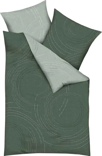 Kaeppel Wendebettwäsche Jaro, 2-teilig, Mako-Satin - Bettwäsche-Sets aus 100% Baumwolle mit zeitlosem Design und praktischem Reißverschluss, waschbar bis 60°, ideal für erholsamen Schlaf.