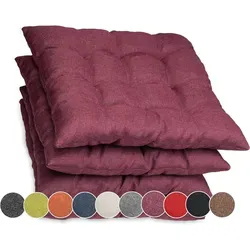 sunnypillow Stuhlkissen 4er Set Ontario, Violett 45x45cm in lila von sunnypillow