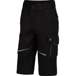 Leibwächter FLXKK Flex Line, Kinder 3/4-Hose schwarz-grau, Gr. 146/152 FLXKK25152