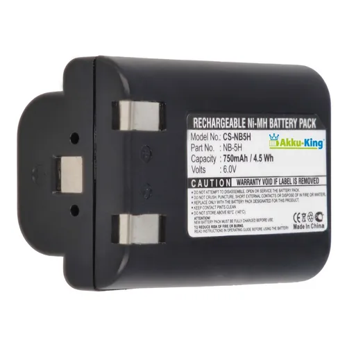 Akku für Canon NB-5H PowerShot 600 A5 A5 Zoom A50 D350 S10 S20