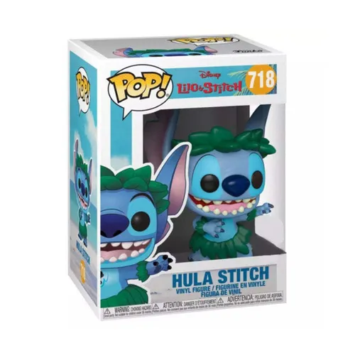 Funko POP! Disney Lilo & Stitch - Hula Stitch #718 Exclusive - Wackelkopffigur von Hula Stitch, ein exklusives Sammlerstück für Disney-Fans und perfekt für die Vitrine!