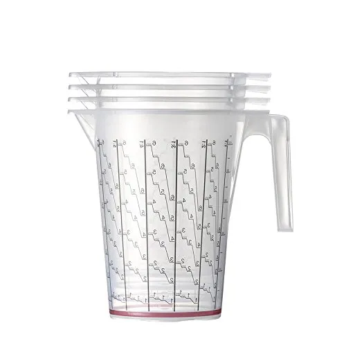 Mischbechereinlagen 920 ml 100 Stück und 1 Außenbehälter mit Skala