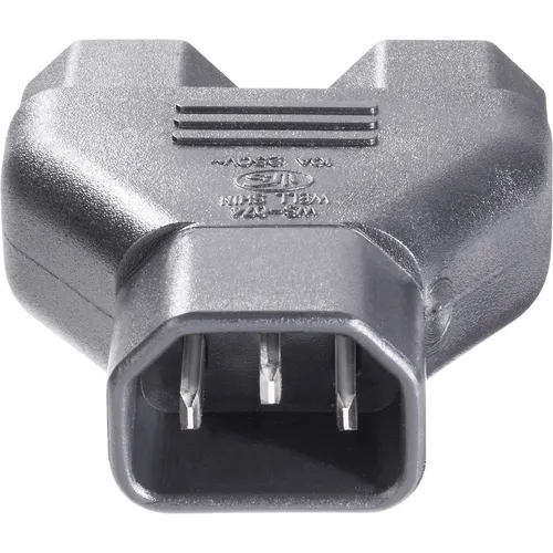 BKL Electronic 073331 Kaltgeräte-Adapter Kaltgeräte-Stecker C14 - Kaltgeräte-...