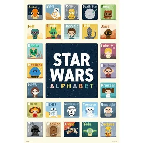 Poster STAR WARS - Alphabet  61x91,5cm NEU 59739