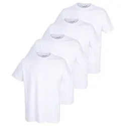 GÖTZBURG Herren Unterhemd 4er Pack - Weiß, 100% Baumwolle, weich und körpernah für optimalen Tragekomfort