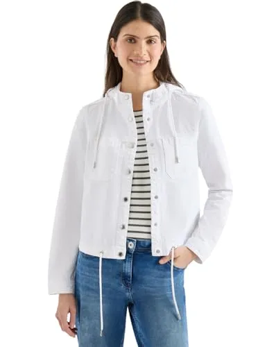 Cecil Damen Overshirt mit Kapuze und Tunnelzug