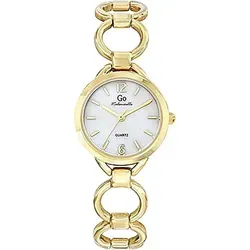 Girl Only Mademoiselle Damen Armbanduhr gold - UGO695521 - Elegante Damen-Armbanduhr mit goldfarbenem Metallarmband und stilvollem grauem Zifferblatt. Das besondere Mother of Pearl Ziffernblatt macht dieses Modell zum perfekten Accessoire für jeden Anlass.