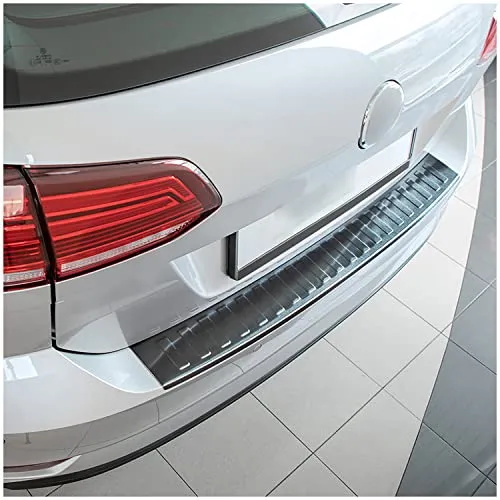 teileplus24 L636 Ladekantenschutz aus V2A Edelstahl für VW Golf 7 Variant - Stoßstangenschutz aus hochwertigem 0,7 mm V2A Edelstahl, 100% passgenau für VW Golf 7 Variant (2017-2021) mit schützender Abkantung und einfacher Montage.
