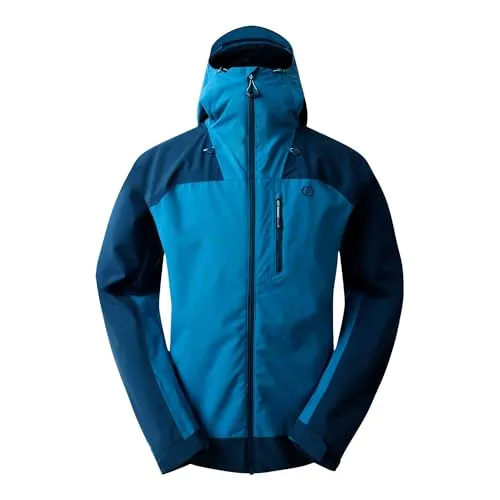 Dare2b Torrek II Herrenjacke, Moonlight Denim/Bluesteel, 3XL - Wasserdichte Herrenjacke mit ergonomischem Design. Bietet optimale Bewegungsfreiheit und Schutz, ideal für aktive Abenteuer im Freien.