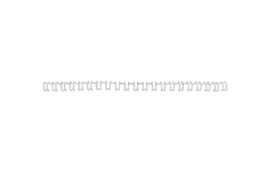 GBC Drahtbinderücken WireBind A4 21 Ringe 14 mm weiß 100 Stück - Drahtbinderücken für A4-Dokumente, ideal für eine professionelle Präsentation und Organisation Ihrer Unterlagen, 100 Stück in Weiß.