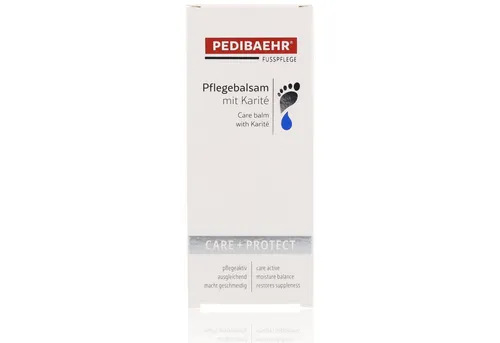 Pedibaehr Fußcreme Pedibaehr Pflegebalsam mit Karité 75ml mit Vitamin A-Palmitat & Allantoin, 1-tlg., pflegt extrem trockene, spröde, verhornte Haut