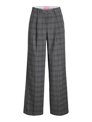 JJXX Damen Jxellis Wide Hw Pant TLR Noos, Dark Grey Melange, XL EU