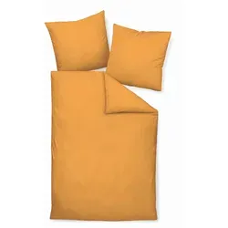 Janine Bettwäsche PIANO 0125, 2-teilig, Soft-Seersucker in gelb von Janine