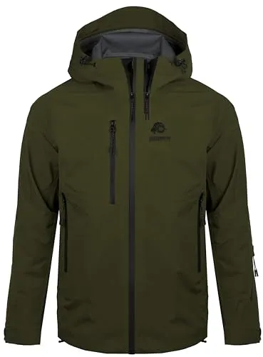 GUGGEN Mountain Herren Allwetter Shelljacke Ultra Shell Jacke H07 - Funktionsjacken für alle Wetterbedingungen mit wasserdichter ULTRA-Shell Membran, ideal für Outdoor-Aktivitäten wie Wandern und Skifahren.