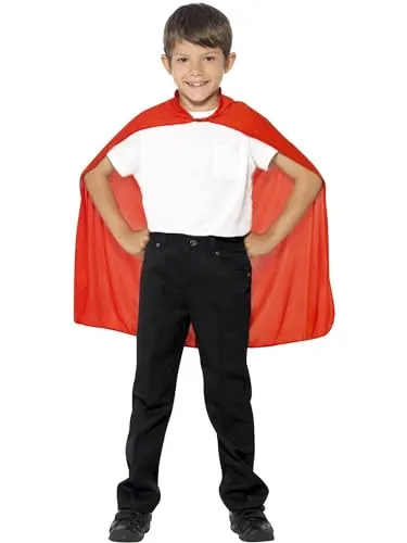 Smiffys Umhang, Rot, Mittellang Halloween