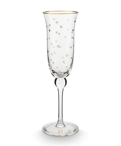 PiP Studio Champagnerglas Stars Champagnerglas gold 0,22l, Glas, Champagne Glass Stars Gold 220ml