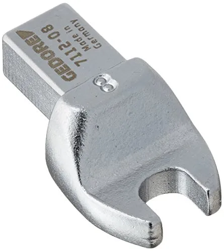 GEDORE Einsteckmaulschlüssel SE 9 x 12 x 8 mm - Maulschlüssel aus hochwertigem Chrom-Vanadium-Stahl, geschmiedet und matt verchromt, ideal als Zubehör für Drehmomentschlüssel mit 9x12 mm Rechteckaufnahme. Made in GERMANY!