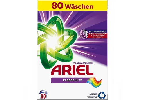 Ariel Color Waschmittel Pulver 80 Wäschen von KomfortHome