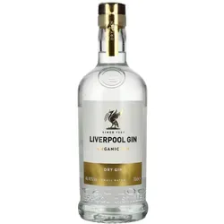 Liverpool Organic Dry Gin 40% Vol. 0,7l - Premium Bio-Gin aus Liverpool, hergestellt aus 100% biologischen Zutaten für ein unverwechselbares Aroma. Ideal für Cocktails oder pur, mit ausgezeichnetem Geschmack und Nachhaltigkeit.