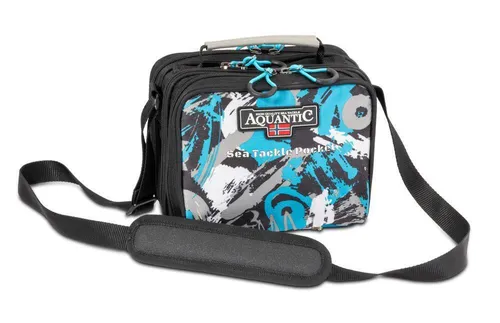 AQUANTIC Sea Tackle Pocket Ködertasche Angeltasche Vorfachtasche Spinnertasche